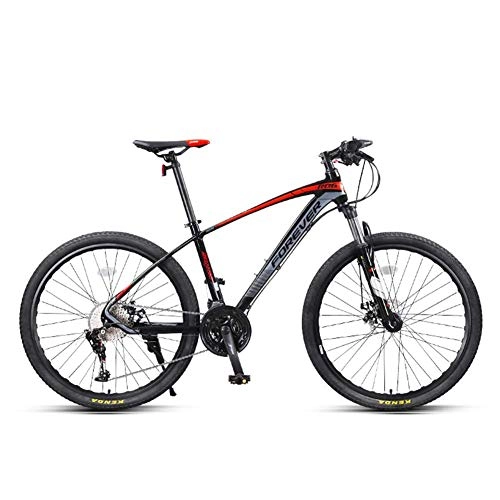 Fat Tyre Mountain Bike : Dpliu Bicicletta della Montagna, Full Suspension Mens Mountain Bike 26" Frame 33-velocità Olio Freno a Disco Speed ​​Bike off-Road (Color : Red)