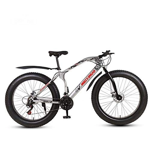 Fat Tyre Mountain Bike : HYCy MTB Mountain Bike da 26 Pollici per Bici da Montagna per Adulti, Pneumatici per Mountain Bike, Mountain Bike Hardtail con Freno a Doppio Disco, Telaio in Acciaio ad Alto tenore di Carbonio