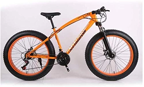 Fat Tyre Mountain Bike : LAZNG Mountain Bike 26 Pollici off-Road ATV 24 velocit motoslitta velocit Mountain Bike 4.0 Big Tyre Pneumatico Largo Biciclette (Colore : Orange, Taglia : A)