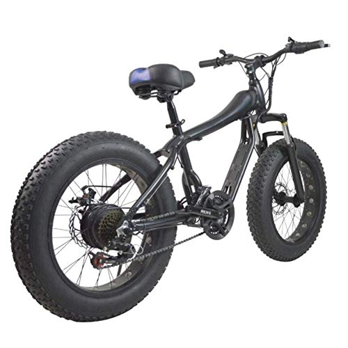 Fat Tyre Mountain Bike : MIYNTB Mountain Bike, Shift 4, 0 Pneumatico Largo Leggero E Alluminio Folding Bike con Pedali Portable Neve Bicicletta Beach Bike