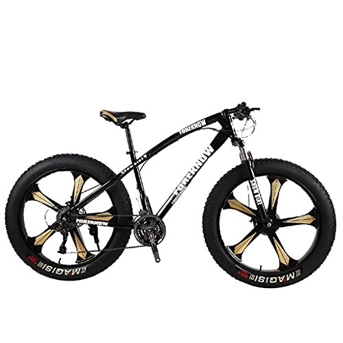 Fat Tyre Mountain Bike : Mountain Bike a Forma di Leopardo per Studenti Maschi e Femmine velocità variabile (24 / 26 Pollici 21 velocità)