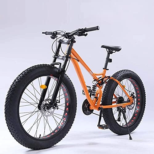 Fat Tyre Mountain Bike : N&I Bike Adult Mens Fat Tire Mountain Bike Variable Speed Snow Beach Bikes Double Disc Brake Cruiser Bicycle off-Road Travel Bicycles 26 inch Wheels Black 21 Speed Green 21 Speed