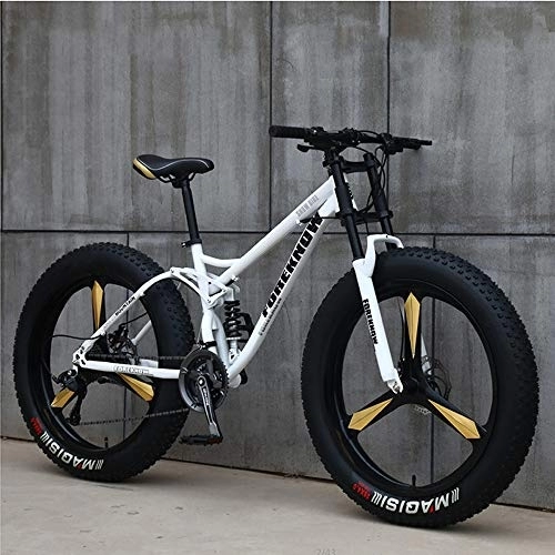 Fat Tyre Mountain Bike : Nerioya Mountain Bike per Adulti, Motoslitte Fuoristrada A velocità Variabile / Mountain Bike da 4.0 Pneumatici di Grandi Dimensioni Ultra-Wide, B, 26 inch 21 Speed