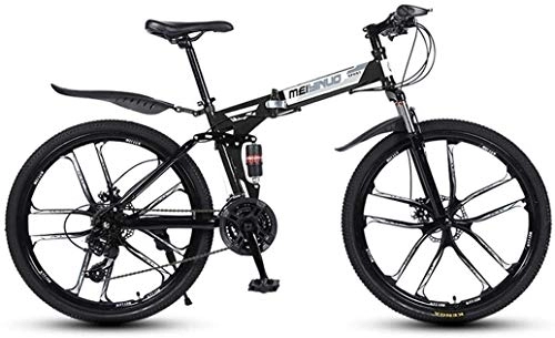 Fat Tyre Mountain Bike : Road Bike leggero Mountain bike for adulti, bicicletta in alluminio a sospensione completa frame, forcella della sospensione, freni a disco,