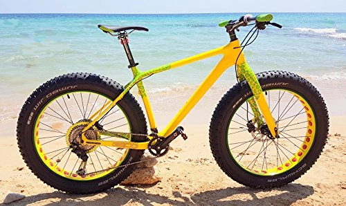 Fat Tyre Mountain Bike : STORVAT Fat-Bike 26" Carbonio Versione Geco