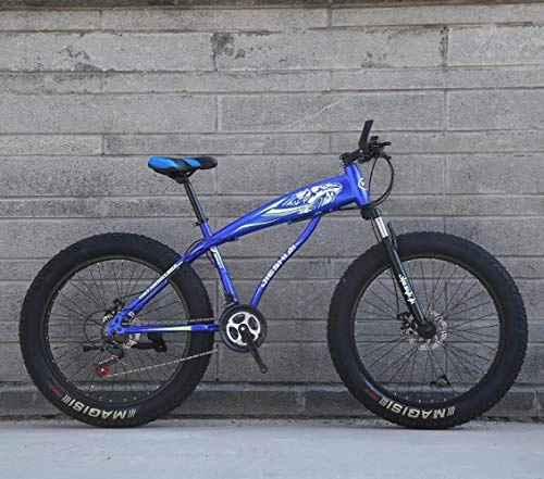 Fat Tyre Mountain Bike : TXX Moto da Neve Ruote da Mountain Bike 26 / 24 Pollici, Spostamento Disco Bis, Outdoor Atv Off-Road Gatto Delle Nevi / blue / Velocità 21 / 24 pollici
