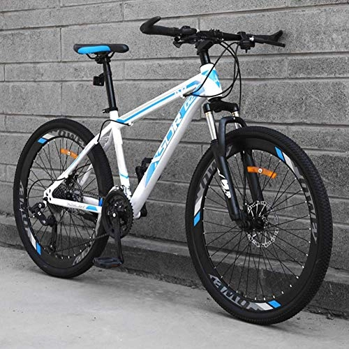 Fat Tyre Mountain Bike : WYBD.Y Mountain Bike Telaio in Acciaio al Carbonio Freno A Disco Cambio A 27 Bicicletta Bicicletta da Cross Outdoor per Adulti, #b, 24inch