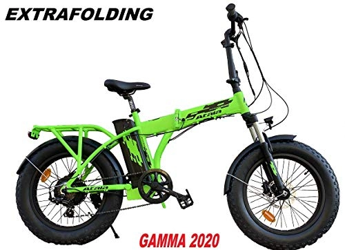 Mountain bike elettrica pieghevoles : ATALA BICI EXTRAFOLDING Fat Bike 20 Gamma 2020 (Neon Green Black Matt)