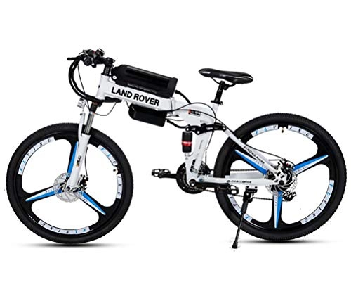 Mountain bike elettrica pieghevoles : Bici elettrica Mountain Bike in e-Bike E-MTB pedelec con Shimano 21 Marce e Rimovibile Batteria Li-Ion 36V 12Ah Double Disc Brakes