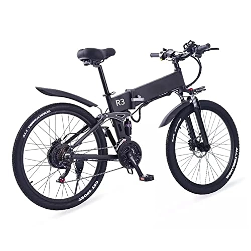 Mountain bike elettrica pieghevoles : Bici elettrica Pieghevole 750 W, Batteria elettrica Rimovibile da 12, 8 Ah da 48 V, 21 velocità, Pneumatico da 26 Pollici Bici elettriche Pieghevoli per Adulti, Bici elettriche per Donne