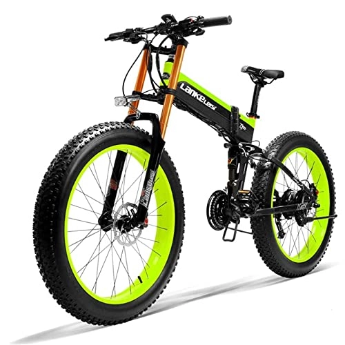 Mountain bike elettrica pieghevoles : Bicicletta elettrica, T750plus nero e verde