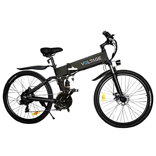 Mountain bike elettrica pieghevoles : Biwond Bicicletta elettrica Z-Go 26" (pieghevole, da montagna adulto, 36 V10, 4 Ah, Assistenza pedalea, Trasmissione Giapponesa, Max 25 km / h, 50 km)-nero