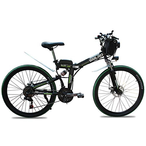 Mountain bike elettrica pieghevoles : Ciclomotore Adulto piegante Elettrico della Bici della Montagna della Bici della Bici, Automobile a 26 Pollici della Batteria di Potere della Batteria al Litio 48V