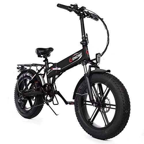 Mountain bike elettrica pieghevoles : ENGWE EP-2 Versione aggiornata Bici elettrica Pieghevole Pieghevole da 500 W con Batteria agli ioni di Litio da 48 V 12, 5 Ah