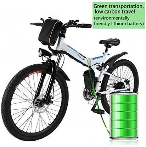 Mountain bike elettrica pieghevoles : fiugsed - Bicicletta elettrica, Mountain Bike, 26", 36 V, 250 W, Motore Posteriore