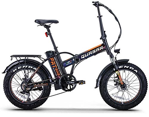 Mountain bike elettrica pieghevoles : giordanoshop Fat-Bike Bicicletta Elettrica Pieghevole a Pedalata Assistita 20" 250W NCX Moto Quasar Nera