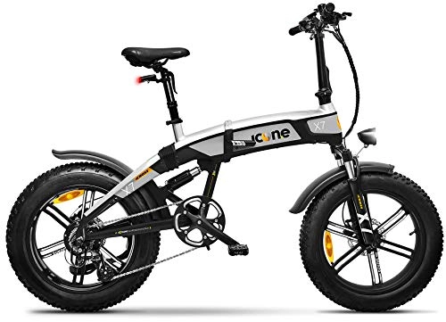 Mountain bike elettrica pieghevoles : giordanoshop Icon.e Bici Elettrica Pieghevole iCross-X7 250W Deep Black