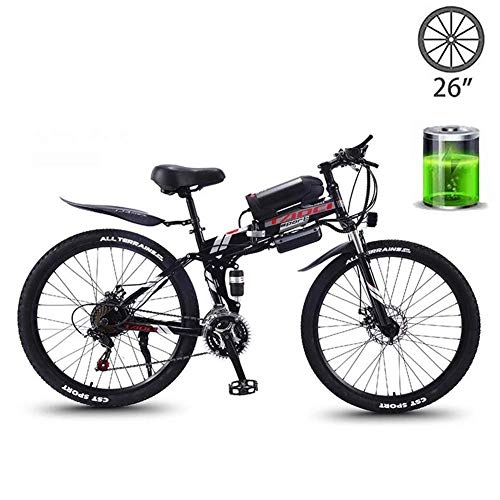 Mountain bike elettrica pieghevoles : GYL Bicicletta Elettrica Mountain Bike Scooter Adulto 350 W Bicicletta a 21 Velocità Tre Modalità Di Lavoro Batteria Agli Ioni Di Litio da 48 V per Spostamenti Urbani All'Aperto 26 Pollici