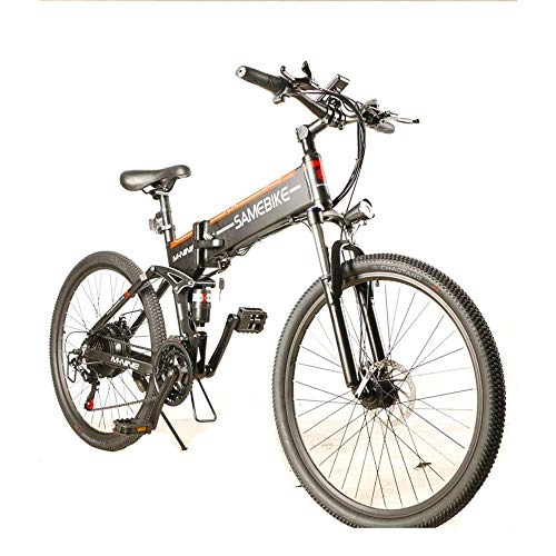 Mountain bike elettrica pieghevoles : JAEJLQY Bicicletta Elettrica Mountain Bike della Bici 21 velocit 10.4AH 48V 500W E Bici Elettrica MTB Bike Motor Pieghevole Potente Bicicletta elettrica