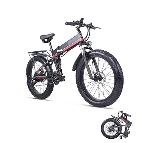 Mountain bike elettrica pieghevoles : LCLLXB Biciclette elettriche per Adulto, in Lega di magnesio Ebikes Biciclette all Terrain, 26
