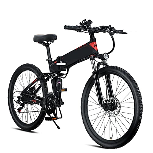 Mountain bike elettrica pieghevoles : LDFANG Bicicletta Elettrica 800w 48v12.8ah Batteria al Litio 26 Pollici Bicicletta Ebike Pieghevole Montagna per Adulti Pieghevole Pieghevole