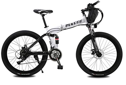 Mountain bike elettrica pieghevoles : LKLKLK Mountain Bike Elettrico con Rimovibile Grande capacità agli Ioni di Litio (36V 250W), Bici Elettrica 21 Speed ​​Gear E Tre modalità di Funzionamento