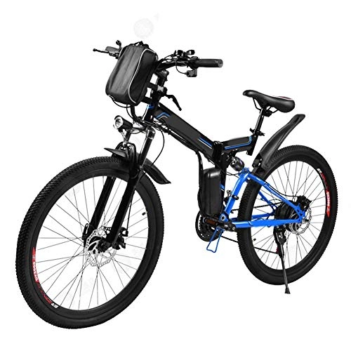 Mountain bike elettrica pieghevoles : LZMXMYS Bici elettrica, 21 elettrica pieghevole bici di montagna con rimovibile 36V 8AH agli ioni di litio della batteria 250W Motore elettrico Bike E-bici 26 Speed Gear unisex Bike antiurto elettri