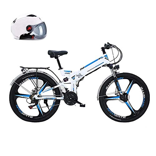Mountain bike elettrica pieghevoles : LZMXMYS Bici elettrica, Bici elettrica Bici di Montagna elettrica 300W Ebike 26 '' Bicicletta elettrica, 25km / H Adulti Ebike con Rimovibile 10Ah Batteria, Professionista 21 velocit Gears