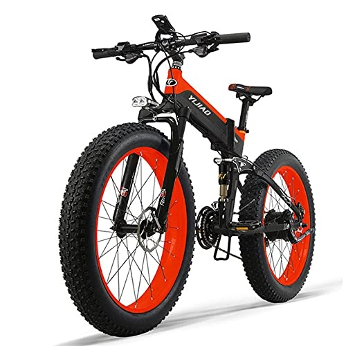 Mountain bike elettrica pieghevoles : Mountain Bike elettrica 27.5 "E-MTB Bicicletta 250W con batteria agli ioni di litio rimovibile 36V 12.5A per uomini adulti,
