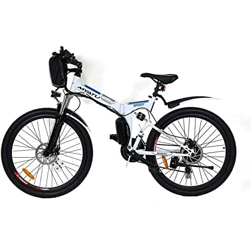 Mountain bike elettrica pieghevoles : Myatu Bicicletta elettrica S4143 250W 36V 10.4Ah
