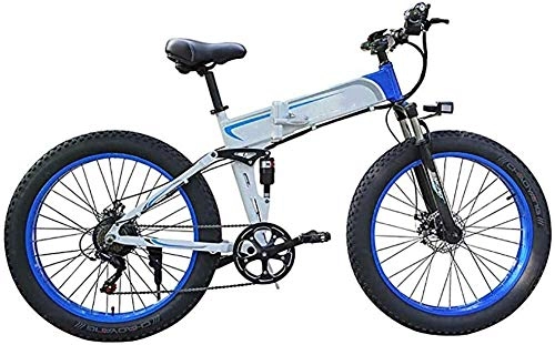 Mountain bike elettrica pieghevoles : PARTAS Travel Convenience - Mountain bike elettrica pieghevole per adulti, 48 V / 8 Ah / 350 W, agli ioni di litio, 26"