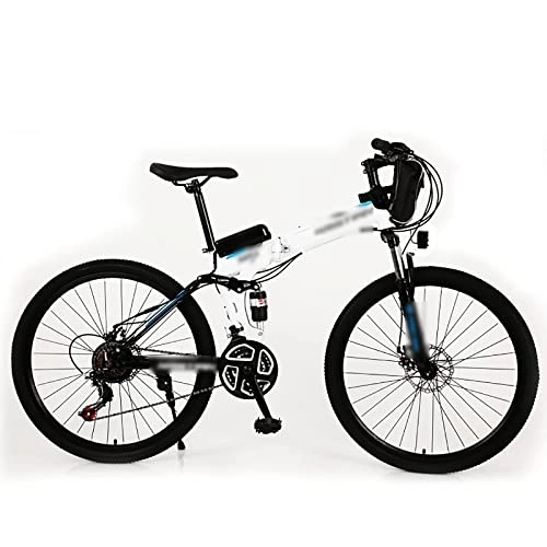 Mountain bike elettrica pieghevoles : WASEK Biciclette elettriche pieghevoli, Biciclette pieghevoli assistite da montagna, Biciclette elettriche per il tempo libero in città (C 10A)