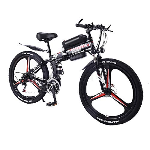 Mountain bike elettrica pieghevoles : XXZ Biciclette Elettriche per Adulti, Mountain Bike Fuoristrada Lega Alluminio 350W Batteria Rimovibile agli Ioni Litio da 36V per All'aperto Commutare