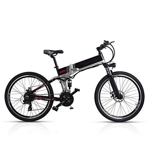 Mountain bike elettrica pieghevoles : Ylight 26 '' Bicicletta Elettrica con Batteria al Litio Rimovibile (48 V 500 W), Potente Il Motore Cambio A 21 velocit E-Bike, 3 modalit di Lavoro Mountain Bike Elettrica