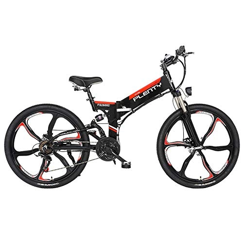 Mountain bike elettrica pieghevoles : ZXCK Motore Elettrico per Biciclette 48V 21 Marce Cambio Motore Elettrico Conversione E-Bike con Display LCD