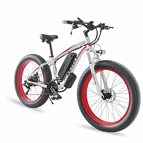 Mountain bike elettriches : 26" Bicicletta elettrica da Uomo, 1000W Bici Pedalata Assistita Snow E-Bike con 4.0 Fat Tire, Mountain Bike con 48V 17.5Ah Li-Batteria