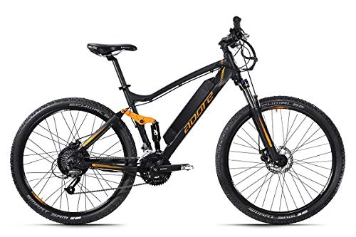 Mountain bike elettriches : Adore Xpose - Mountain bike elettrica da 27, 5", in alluminio, 250 Watt, agli ioni di litio, 36 V, 14 Ah, 504 Wh, 27 marce, colore: nero