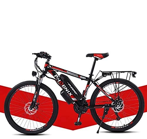 Mountain bike elettriches : Adulti 26inch Mountain Bike Elettrico, 36V Batteria al Litio Bicicletta elettrica, con Display LCD E-Bikes, Elettrico ausiliario di Crociera 100-130 km, A, 24 Speed