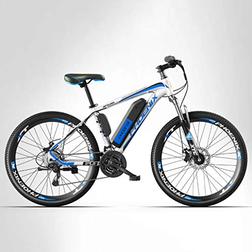 Mountain bike elettriches : Adulti Electric Mountain Bike Mens, 27 velocità off-Road Elettrico Biciclette, 250W elettrici, 36V Batteria al Litio, 27, 5 Pollici Ruote, B, 10AH
