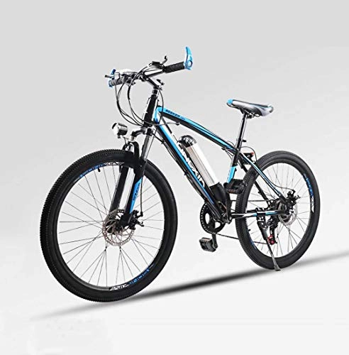 Mountain bike elettriches : Adulto Uomini elettrica Mountain Bike, 36V Batteria al Litio Bicicletta elettrica, Acciaio al Carbonio Telaio E-Bikes, ausiliare di Crociera 50-60 km, C, 50KM
