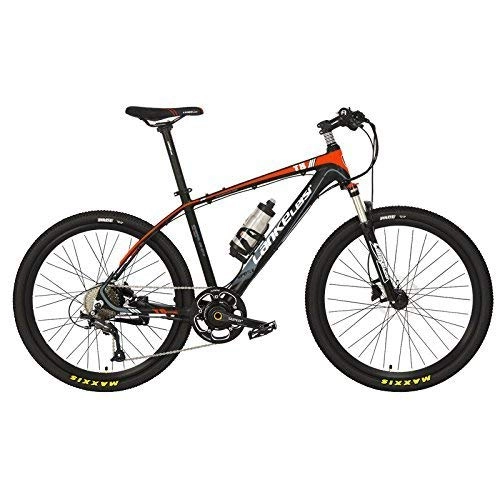 Mountain bike elettriches : AIAIⓇ T8 26 Pollici Cool E Bike, Sistema di sensori di Coppia a 5 Gradi, 9 velocità, Freni a Disco a Olio, Forcella Ammortizzata, pedalata assistita per Bici elettrica