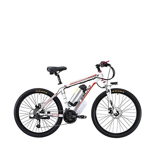 Mountain bike elettriches : AISHFP Biciclette per Adulti Electric Mountain, 500W 48V Batteria al Litio - Telaio Lega di Alluminio, 27 velocità off-Road Bicicletta elettrica, A, 8AH