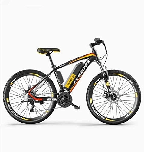 Mountain bike elettriches : All Terrain Biciclette 27 velocità, 26" Mountain Bike for adulti, 36V 50KM Pure Chilometraggio batteria rimovibile agli ioni di litio, smart Montagna Ebike (Color : C5 electric 50KM / hybrid 120KM)