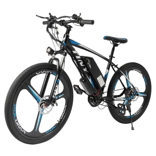 Mountain bike elettriches : AOAPUMM Bicicletta elettrica da 26 pollici, bicicletta elettrica da 21 marce, con batteria sostitutiva da 48 V, 10 Ah, display LCD LCD da mountain bike