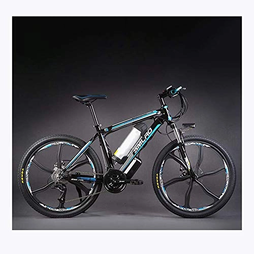 Mountain bike elettriches : Augu Mountain Bike Elettrico, Mountain Bike Batteria al Litio Freno Elettrico ad Olio a Due Ruote 27 velocità 48V 350W 10AH con luci a LED per Uomo Donna