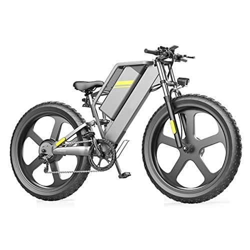Mountain bike elettriches : Bici elettrica 50 0W / 750W / 1000W / 1500W 48V for Gli Adulti 26" Fat Pneumatici E-Bike Telaio in Alluminio Bicicletta elettrica 21 Elettrico di velocità della Bici di Montagna (Colore : 500W)