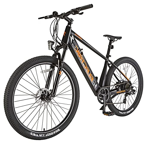 Mountain bike elettriches : Bici elettrica Velocità massima di guida 25 km / h City Bike Capacità della batteria 10 Ah Bicicletta Elettriche Freno Freni a disco meccanici Altezza del pilota 165-198 cm