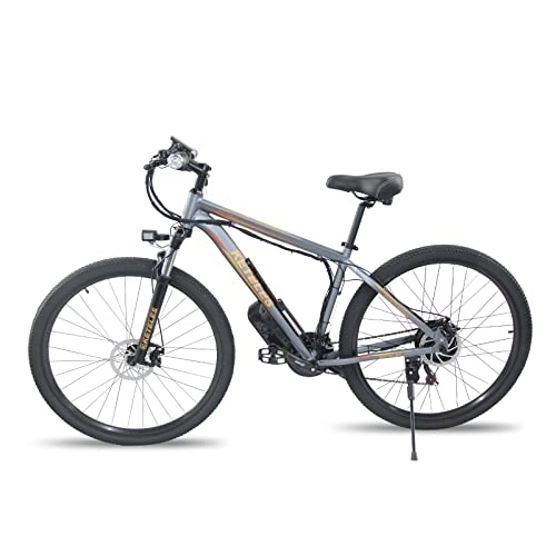 Mountain bike elettriches : Bicicletta elettrica 26 / 29 pollici, batteria Samsung 18Ah (864 Wh), mountain bike 21 velocità, adatta per uomini e donne adulti. (26 pollici, grigio)