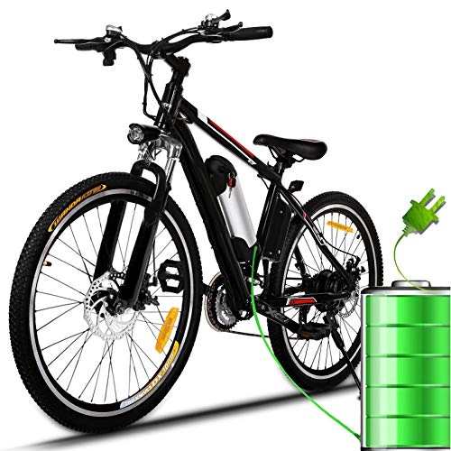 Mountain bike elettriches : Bicicletta Elettrica City Bike pieghevole a Pedalata Assistita, Ruote 26'', Velocità 25km / h, 36V 8AH (Ruote 26''_Updated)