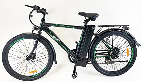 Mountain bike elettriches : Bicicletta elettrica da 26", 36 V, 250 W, batteria da 36 V, 12, 5 Ah e cambio Shimano a 6 marce